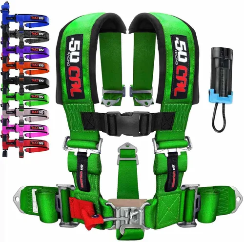 Vista 12 de 5 Point Harness for Bucket Seat & Bypass Plug for Bucket Seat, 9 Color Options, Compatiable with Canam, Racing Harness, UTV