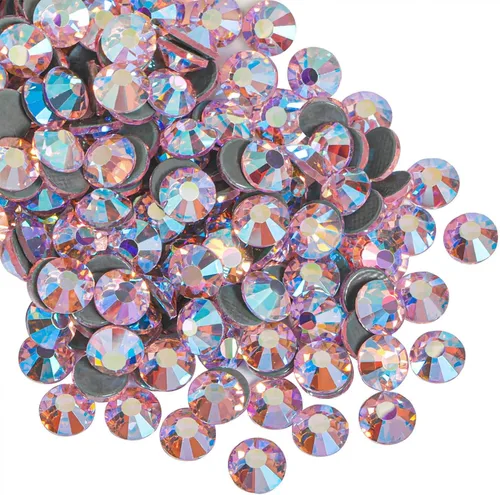 Vista 172 de Beadsland Hotfix - 1440 diamantes de imitación de cristal con parte trasera plana para manualidades, ropa, decoraciones de bricolaje, cristal AB