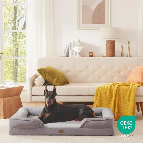 Vista 76 de Bedfolks - Cama ortopédica para perros, sofá cama impermeable para perros pequeños y gatos, sofá cama de espuma en forma de huevo para mascotas