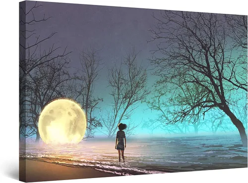 Vista 31 de Startonight Lienzo decorativo para pared, diseño de pájaros del árbol, impresión para dormitorio, 24 x 36 pulgadas