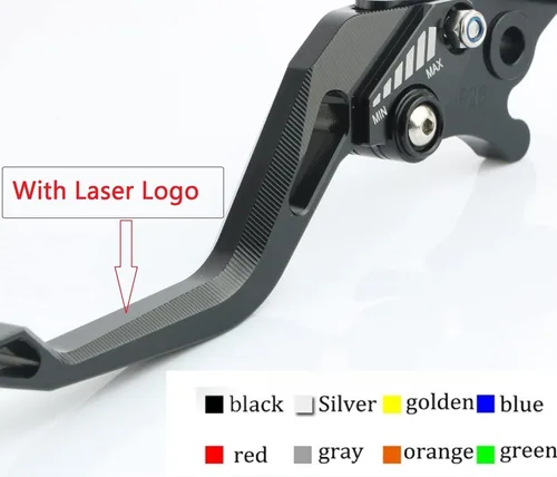 Vista 2 de Motorcycle Brake Clutch Lever Adjustable Motorbike Handle Bar Accessories 3D Rhombus CNC with Logo for Kawasaki for VERSYS 1000 2012 2013 2014 Lever