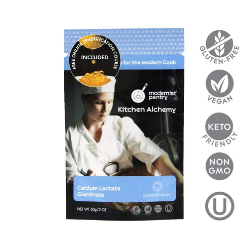 Vista 2 de Gluconato de lactato de calcio puro vegano OU Kosher certificado - 50g/2oz