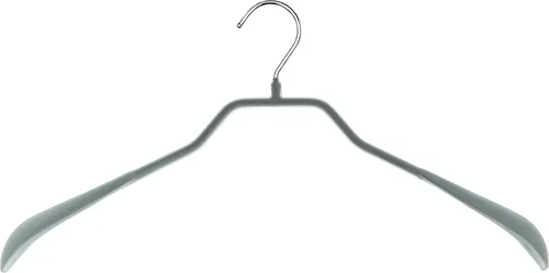 Vista 21 de Mawa by Reston Lloyd BodyForm Series - Percha antideslizante que ahorra espacio para chaquetas, trajes y abrigos, 16-1/2 pulgadas, estilo 42/L, Rojo