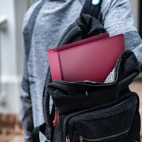 Vista 7 de Samsill - Carpeta de anillos redondos de 2.5 cm, respetuosa con el medio ambiente, con certificado USDA Biobased, colección de moda, paquete de 1