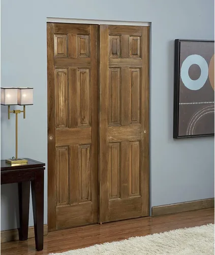 Vista 3 de Johnson Hardware 2200F Twin Wheel Sliding Bypass Door Hardware 48