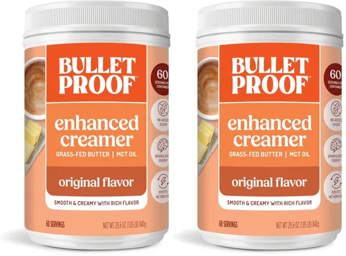 Vista 14 de Crema de Café Bulletproof Vainilla Francesa, 14.8 Onzas, Crema de Café Keto con Aceite MCT y Mantequilla Alimentada con Hierba