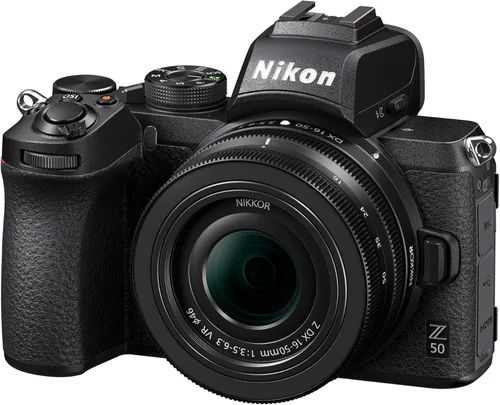 Vista 7 de Nikon Z 50 con lente de zoom gran angular Cámara compacta sin espejo para fotos/vídeos con lente de 16-50mm Modelo Nikon USA