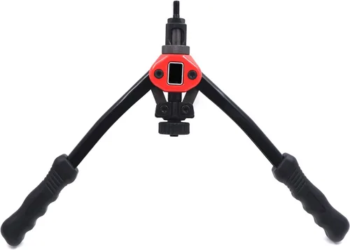Vista 7 de Remachadora de tuerca manual 12.992 in 13" Kit de pistola de remache Herramienta de ajuste de rosca remachadora NutSert Remachado métrico SAE