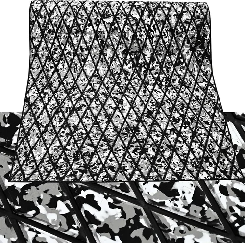 Vista 17 de 102.3" X 45.2" pulgadas, patrón de diamante, cubierta marina autoadhesiva, suelo de barco, cubierta de espuma EVA marina, antideslizante, para Gris