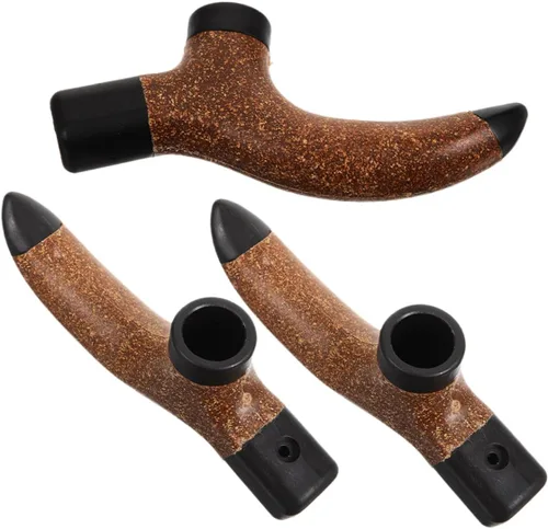 PartyKindom 3pcs Trekking Pole Handle Comfortable Cork Grip Replacement for Hiking Sticks Anti-Slip Design for Stability Easy Installation for