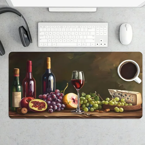 Vista 24 de Large Mouse Pad Beach Flamingos Palm Trees Rubber Base Keyboard Long Gaming Mouse pad Desk Mat Waterproof Non-Slip Protector Laptop Pads for Work