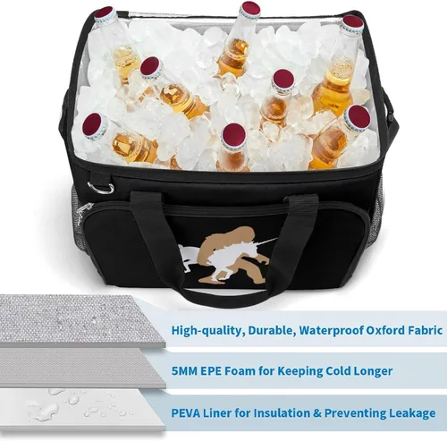Vista 6 de Bigfoot - Bolsa térmica térmica de unicornio con aislamiento, impermeable, bolsa de mano para acampar y viajar
