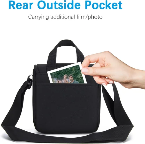 Vista 4 de Cwatcun Polaroid - Bolsa para cámara, bolsa de hombro para cámara de transporte, ahora película instantánea tipo I, cámara de película Polaroid 600