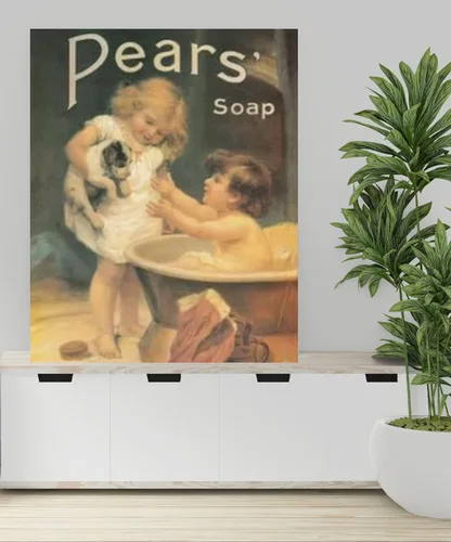 Vista 2 de Póster de pared con diseño de jabón de peras (16.0 x 20.0 in)