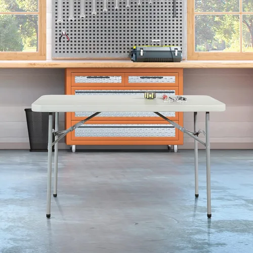 Vista 7 de Mesa cuadrada de resina multiuso Office Star Work Smart 36 x 36 x 29 pulgadas, MetalPlástico/Resina, Negro