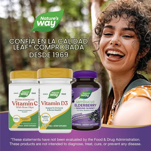 Vista 7 de Nature's Way, D3 2000 IU, vitaminas, 15590, 120, 1, 1 73120 unidades (paquete de 1)