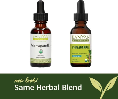 Vista 5 de Banyan Botanicals Extracto líquido orgánico de Ashwagandha – Gotas de Ashwagandha de hierbas de acción rápida – para una energía equilibrada