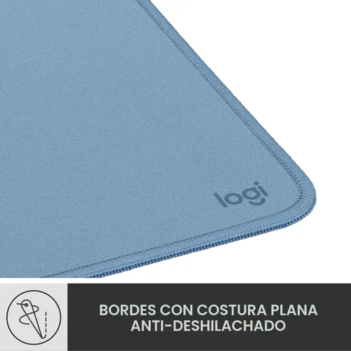 Vista 5 de Logitech Alfombrilla para mouse - Studio Series, alfombrilla de mouse para computadora con base de goma antideslizante, fácil deslizamiento