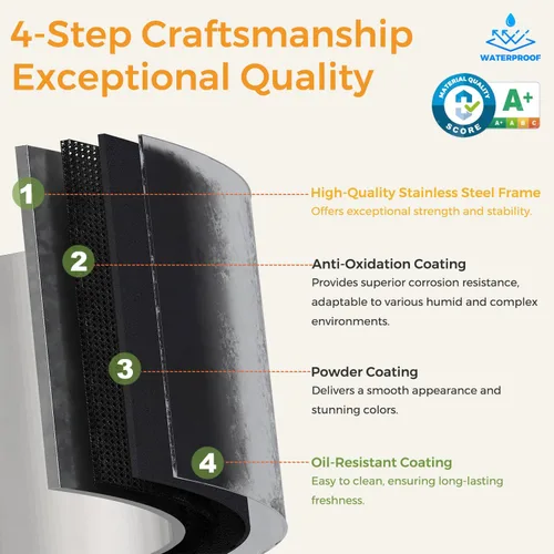 Vista 5 de COFaR Armario Negro de Almacenamiento de Despensa de Cocina Estilo Granja con 2 Puertas de Granero, 3 Estantes Ajustables y Patas