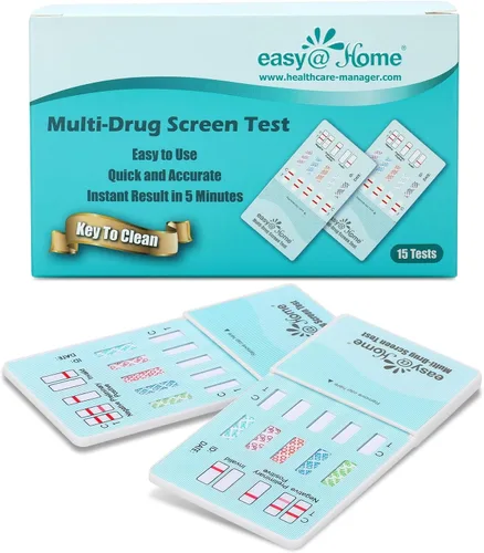 Vista 13 de Easy@Home Kit de prueba de drogas en orina de 5 paneles, prueba de THC/marihuana, AMP, BZO, COC, OPI 2000, pruebas de detección de todas las drogas