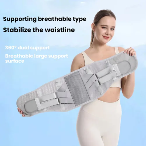 Vista 5 de Soporte de espalda para aliviar el dolor de espalda baja - Cinturón de soporte de espalda para mujeres y hombres para hernia de disco, ciática.