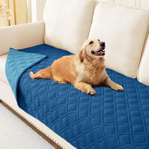 Vista 99 de hyha - Manta impermeable para cama de perro, mantas suaves para mascotas, funda impermeable para sofá para perros, fundas reversibles lavables