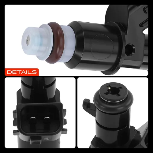 Vista 9 de A-Premium Juego de 6 inyectores de combustible de 8 agujeros compatibles con Honda Accord 2003-2007, Pilot 2005-2011, Odyssey 2005-2017, Ridgeline