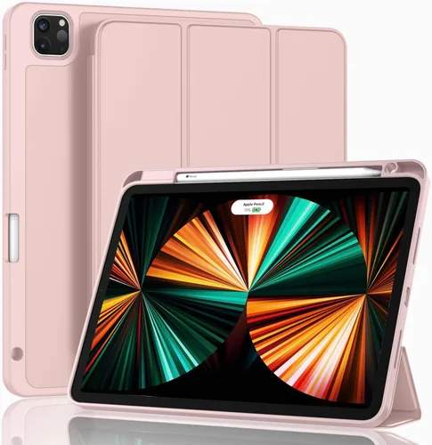 Vista 27 de ZryXal Funda para iPad Pro de 12.9 pulgadas 2022/2021/2020 (6ª/5ª/4ª generación) con soporte para lápices, funda inteligente para iPad