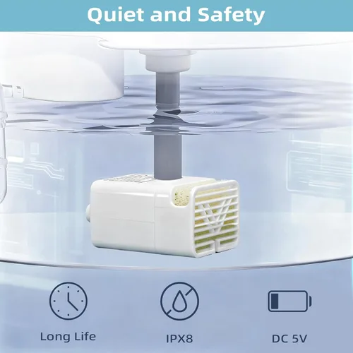 Vista 5 de JY-830 Bomba de agua sumergible universal para fuentes de mascotas (apagado automático cuando no hay agua)