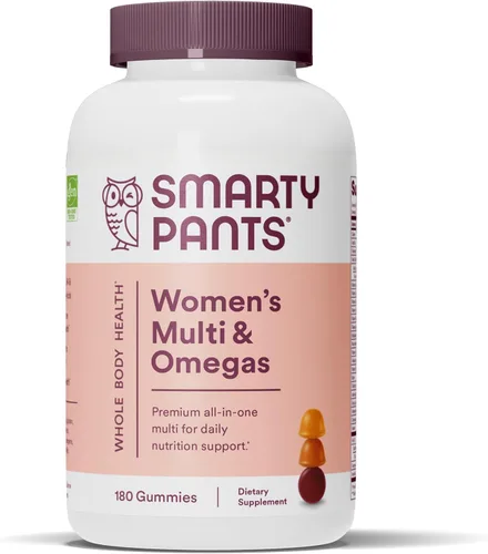 Vista 5 de SmartyPants Gomitas multivitamínicas para niños pequeños: aceite de pescado Omega 3 (EPA/DHA), vitamina D3, C, vitamina B12, B6 y gomitas