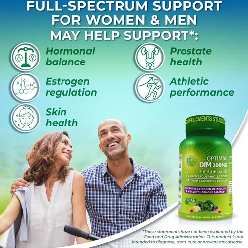 Vista 6 de Trío de equilibrio hormonal y salud digestiva – DIM 200 mg con BioPerine® y verduras crucíferas + probiótico 3 en 1 con prebióticos y enzimas +