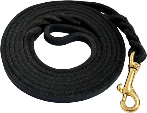 Vista 12 de Guiding Star Correa de cuero para perro de 6 pies, correas para perros grandes, resistente, suave, trenzada, hecha a mano, correa de entrenamiento