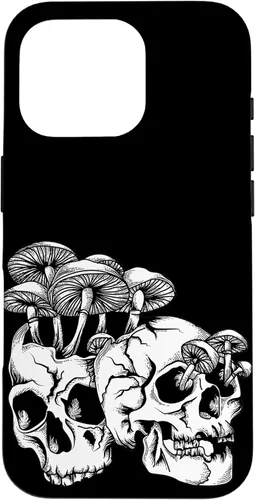 Vista 20 de Skull Goth Gothic Occult Emo Satanic Mushroom Skeleton Case for iPhone 17