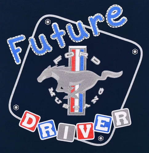 Vista 2 de JH DESIGN GROUP Camisetas Ford Mustang para niños Future Driver Youth Shirt 3