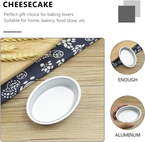 Vista 5 de DOITOOL Molde ovalado para tartas de queso antiadherentes, molde para pan de pan, molde para pan de carne, molde para hornear, pastel, pizza