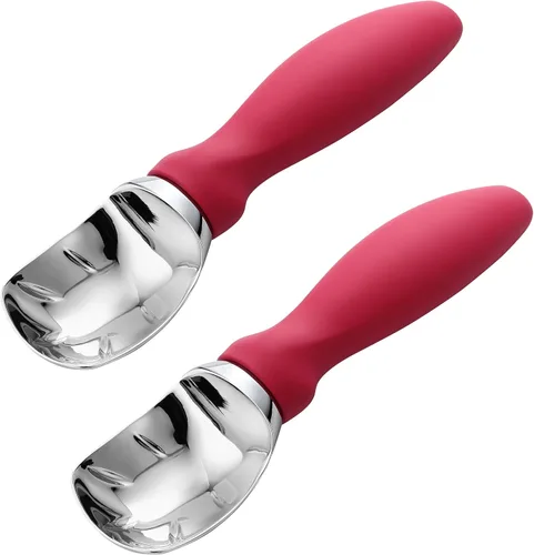 Vista 10 de Spring Chef - Cuchara para helado con mango suave, profesional, fuerte y resistente, utensilio de cocina de primera calidad para masa de galletas