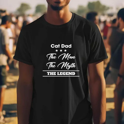Vista 3 de Best Cat Dad Ever Gift On Father's Day - Man Myth Funny Love Kitten Graphic - for Cat Lovers Men Women Shirt