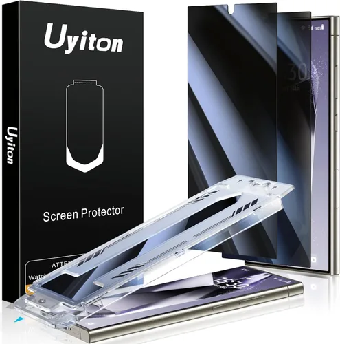 Vista 17 de Uyiton UnBreak-Glass Screen Protector, [Ultrasonic Fingerprint Support][Auto-Alignment Frame] Scratch-Resistant Bubble-Free Screen Protector(6.8