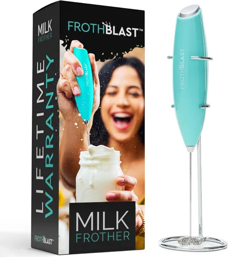 Vista 7 de FrothBlast™ Espumador de leche de mano para máquina de espuma de café, batidor eléctrico para lattes, capuchino, frappé, matcha, chocolate caliente