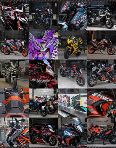 Vista 4 de NUEVO Kit de gráficos para BMW R 1250 1200 GS Adventure (14~) Kit de calcomanías (BGS-BW) (R 1200 GS - [MATTE])