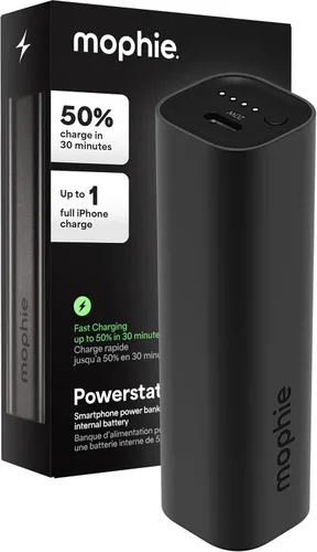 Mophie Powerstation Fast batería externa de 5,000 mAh | Rápida y portátil | 20W, para un solo dispositivo