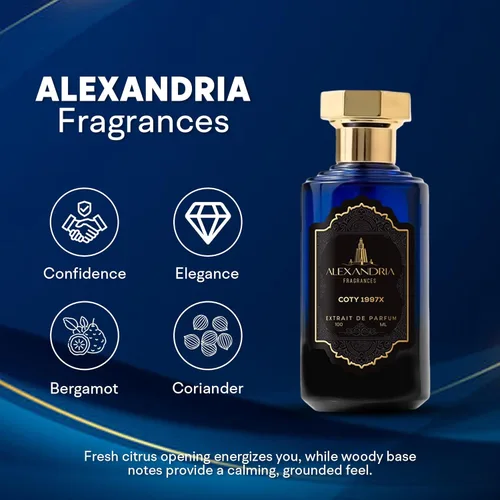Vista 2 de Alexandria Fragrances COTY 1997x Perfume – Eau de Parfum unisex premium con notas almizcladas, cítricos y amaderadas – Fragancia con bergamota