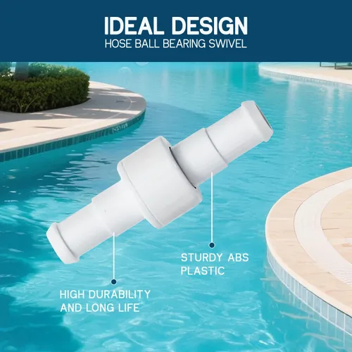 Vista 2 de Manguera de piscina Rodamiento de bolas Reemplazo giratorio para 180 280 380 Limpiadores de piscina D20 D-20