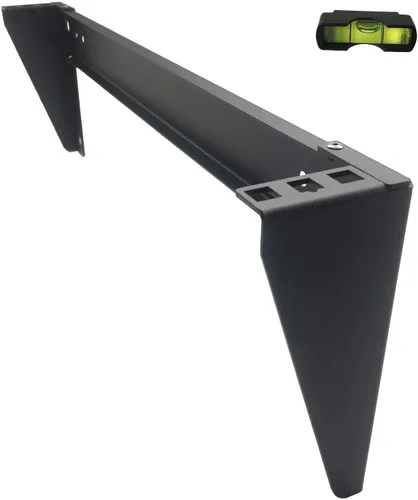 JINGCHENGMEI Estante vertical de montaje en pared de 1U de 19 pulgadas, soporte de panel de conexión de montaje en pared resistente para equipos de