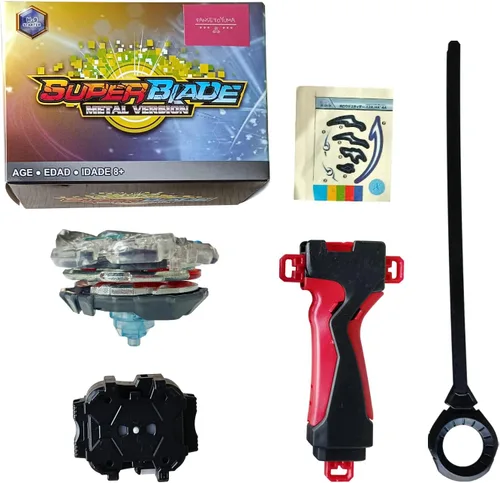 Vista 2 de Bey Battle Tops Metal Fusion Burst Gyro con agarre de lanzador 4D (B-176)