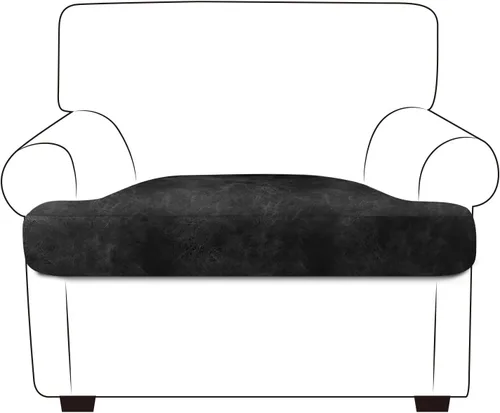 Vista 108 de ANARACHON Fundas de cojín de sofá con aspecto de cuero, juego de fundas de asiento de sofá, protector de muebles para sillón seccional, sofá biplaza