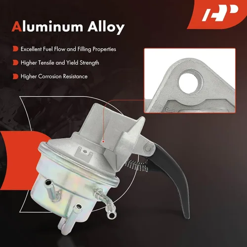 Vista 5 de A-Premium Bomba de combustible mecánica compatible con Toyota 4Runner 1984, Celica 1981-1983, Corona 1981-1982, Pickup 1981-1990, 2.4L, repuesto #