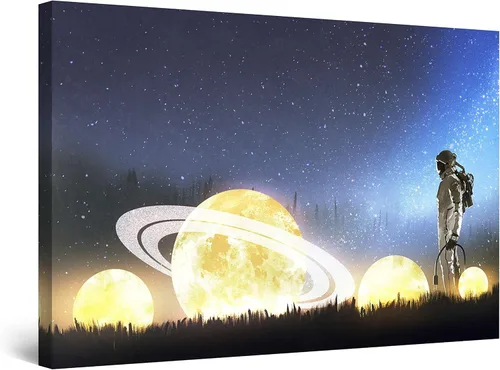 Vista 33 de Startonight Lienzo decorativo para pared, diseño de pájaros del árbol, impresión para dormitorio, 24 x 36 pulgadas