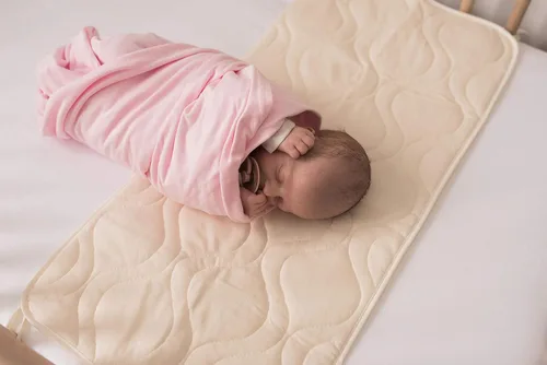 Vista 2 de SheetWorld - Protector de sábanas para cuna, 13 x 27 pulgadas, material de algodón suave, 4 lazos de esquina seguros, ropa de cama esencial