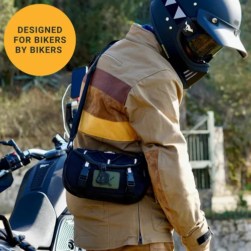 Vista 4 de Odinsberg Bolsa Multifuncional para Manillar de Bicicleta y Motocicleta, 3L Resistente al Agua, Compatible con la mayoría de tipos de manillares